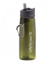 Wasserflasche 2-stufiger Filtration grün