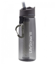 Wasserflasche 2-stufiger Filtration grau