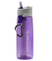 Wasserflasche 2-stufiger Filtration lila
