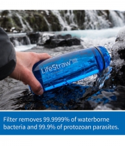 Wasserflasche 2-stufiger Filtration grün